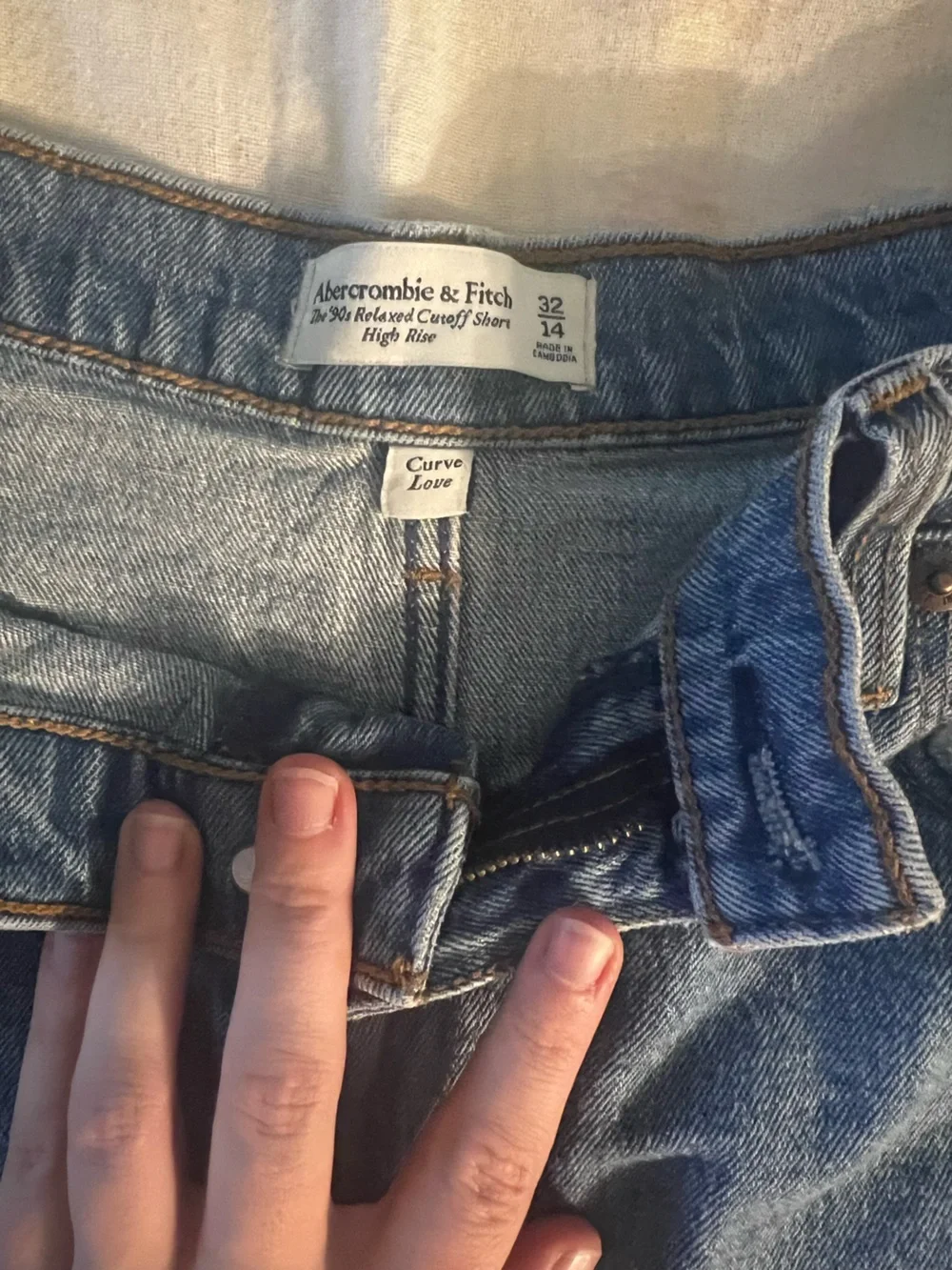 Abercrombie and fitch denim shorts
